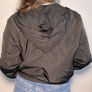 Black Light Weight Athletic Zip up Jacket